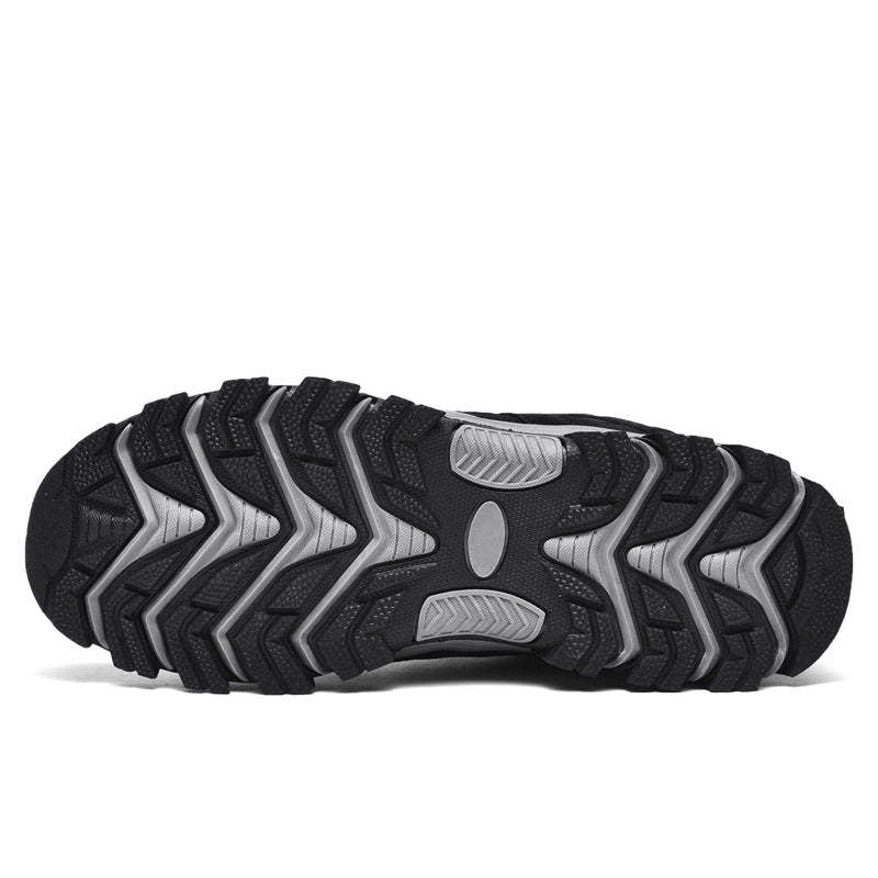 Herren Outdoor Wanderschuhe – Atmungsaktive, wasserdichte Halbschuhe mit rutschfester Traktion, abriebfester Konstruktion & orthopädischer Zehenfreiheit mit Fußgewölbestütze