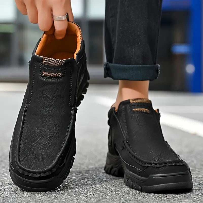 Men's Handcrafted Leather Waterproof Non-Slip Orthopaedic Ankle Boots
