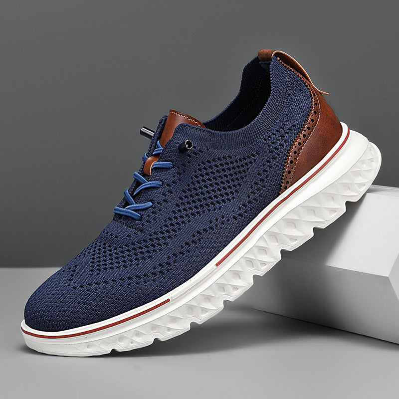 Herren Slip-On-Oxford-Schuhe ohne Verschluss