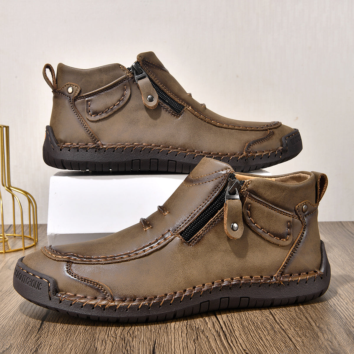 ⏰ Zeitlich begrenzter 49% Rabatt – Bequeme handgefertigte Freizeitschuhe aus Leder mit flacher Sohle