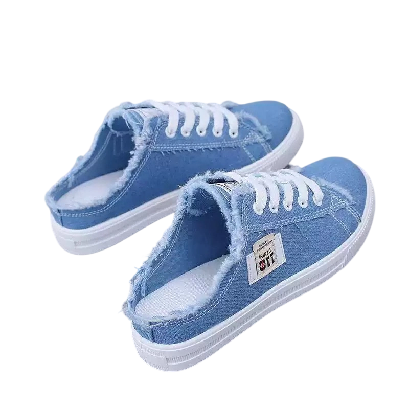 Damen-Denim-Mules-Sneaker