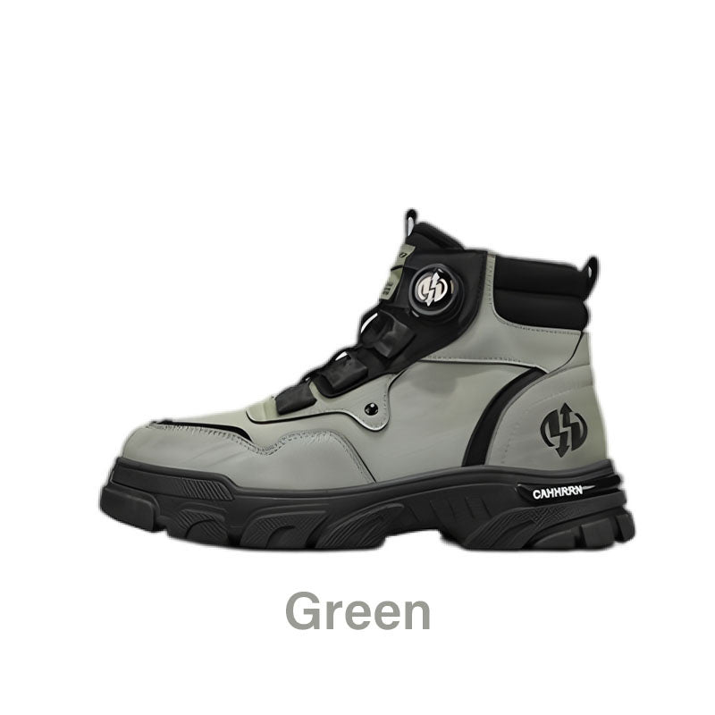 Men's outdoor swivel buckle work shoes(Waterproof, Anti-slip,Comfortable and Breathable)
